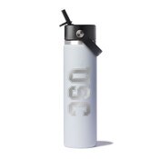 USC Trojans White Engraved Hydro Flask 24oz Wide Mouth Straw Lid